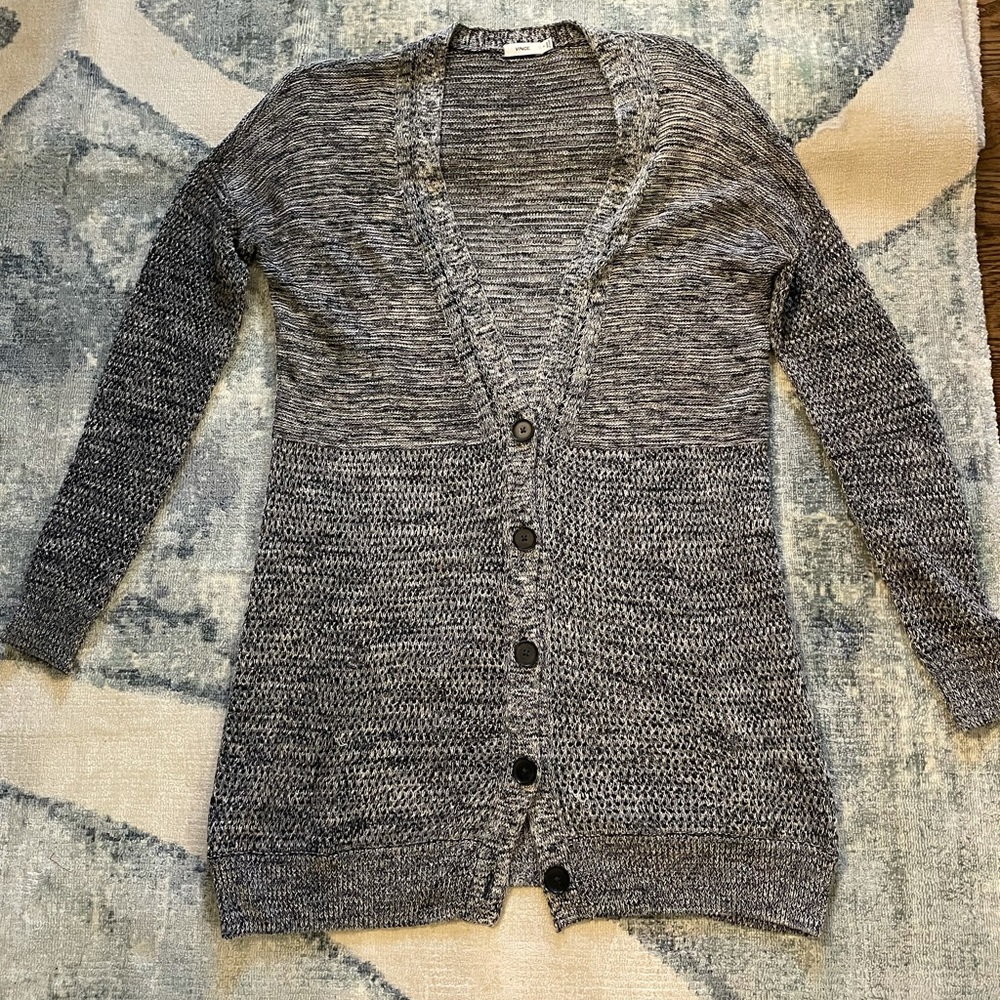 Vince cozy Cartigan, size S (runs big) Navy Heather